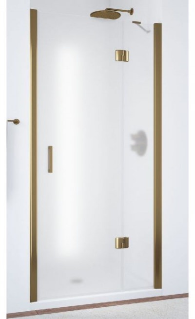 Душевая дверь Vegas-Glass AFP 100 профиль бронза, стекло сатин