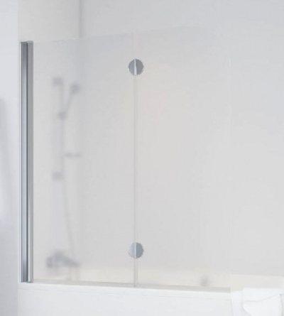 Ограждение на ванну Vegas-Glass E2V 120 профиль хром, стекло сатин