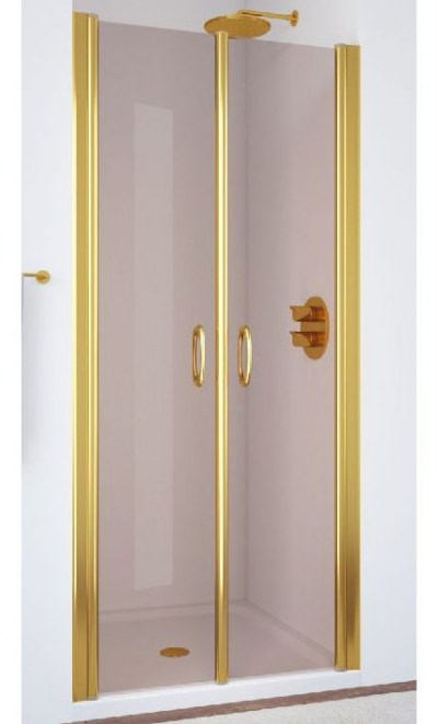 Душевая дверь Vegas-Glass E2P 70 профиль золото, стекло бронза