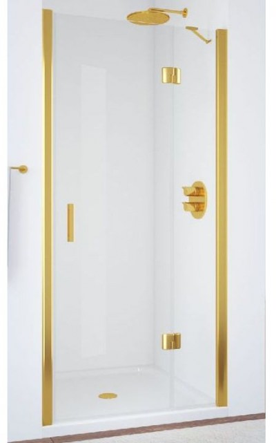 Душевая дверь Vegas-Glass AFP 110 профиль золото, стекло прозрачное