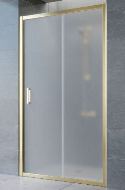 Душевая дверь Vegas-Glass ZP 105 профиль золото, стекло сатин