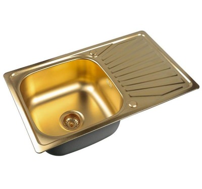 Мойка кухонная Zorg Inox Pvd SZR-7848 Bronze из нержавеющей стали