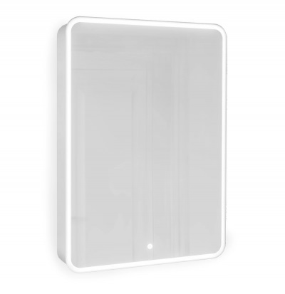 Зеркало-шкаф Jorno Pastel 60 белый жемчуг с подсветкой
