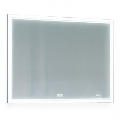 Зеркало Jorno Glass 120 см с подсветкой, часами