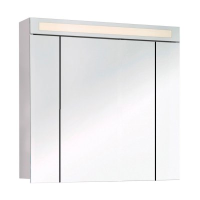 Зеркальный шкаф Dreja Uni 80 см белый