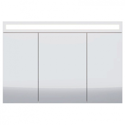 Зеркальный шкаф Dreja Uni 120 см белый