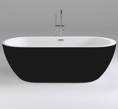 Акриловая ванна Black & White SB105 Black 170 см отдельностоящая